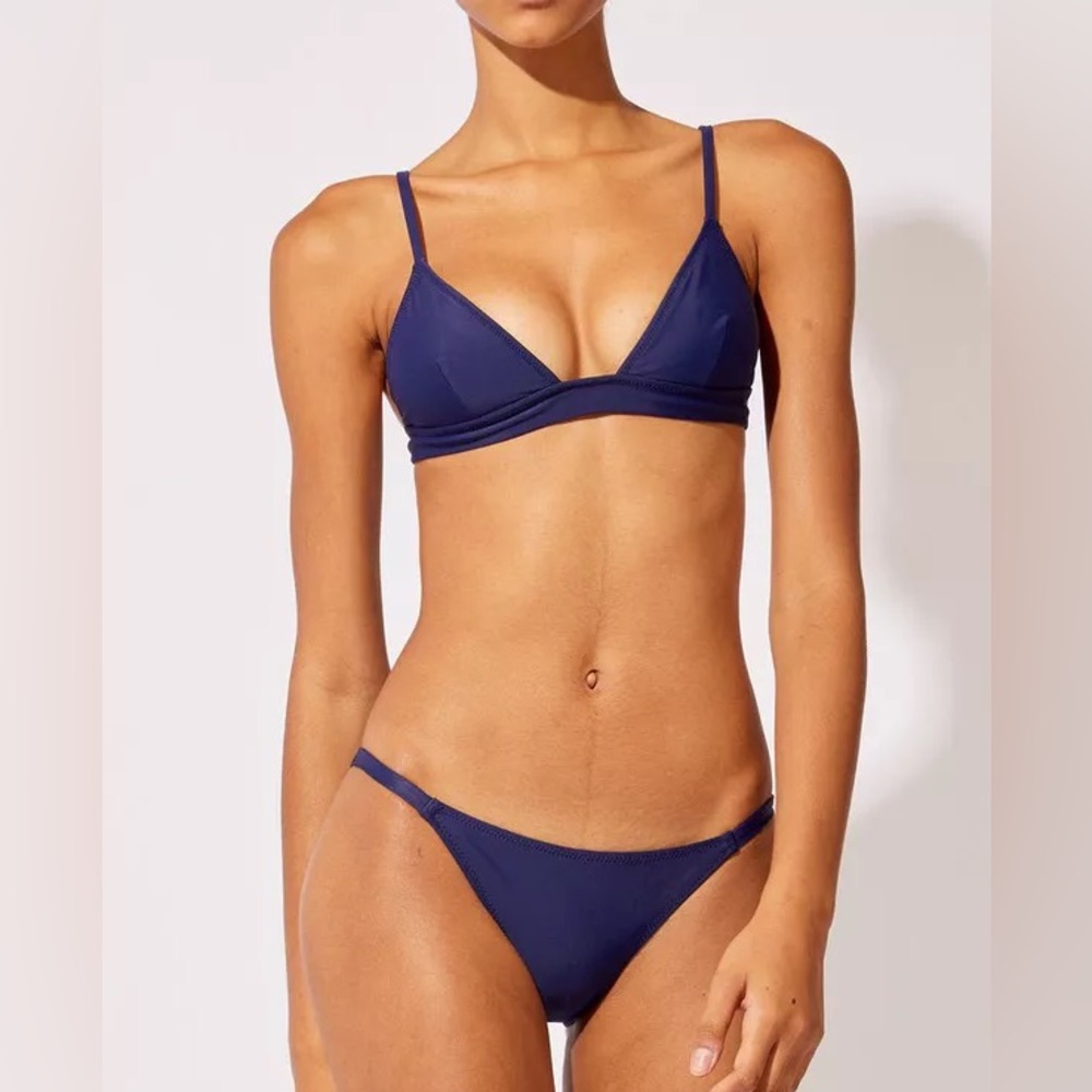 Solid & Striped Navy Bikini Set - Morgan Top + Rachel Bottoms NWT